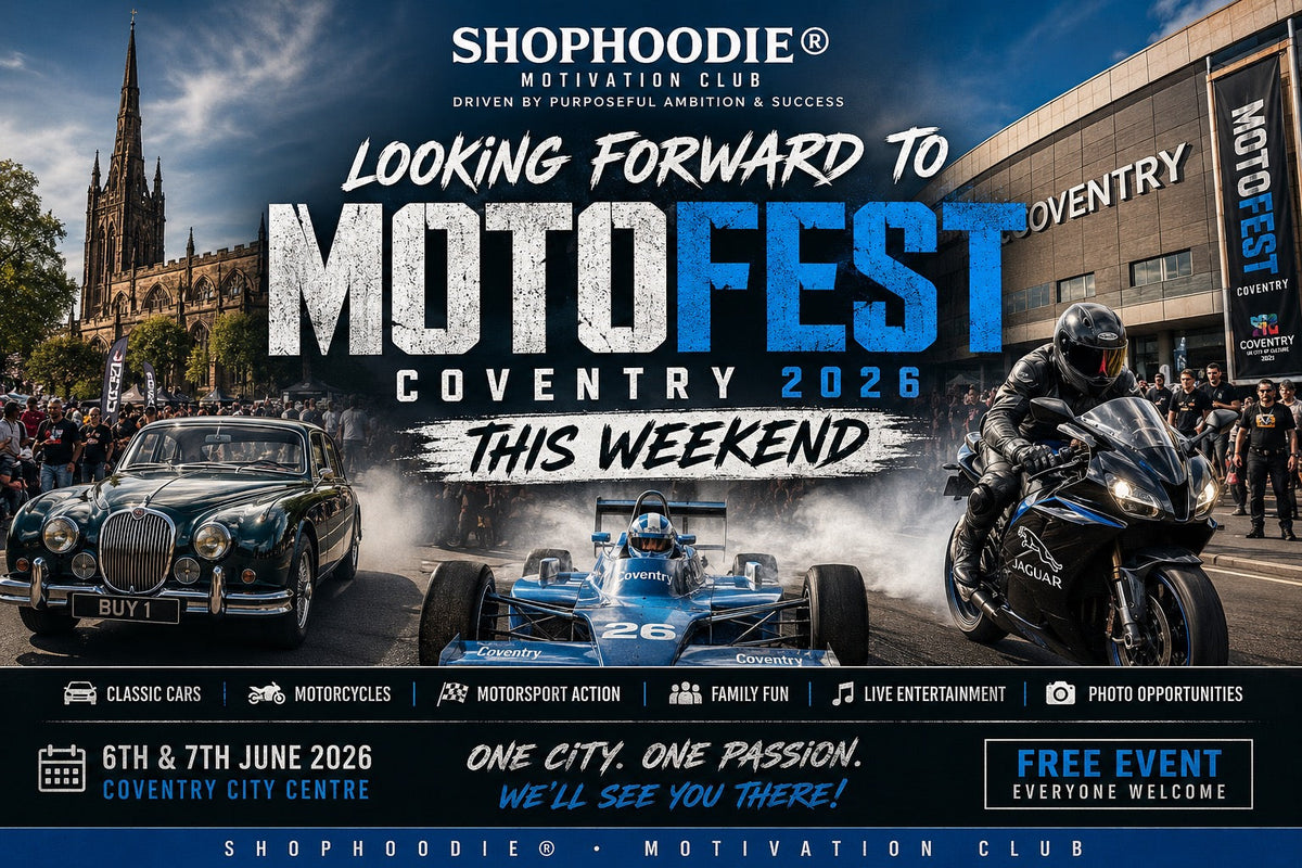 SHOPHOODIE® Looking Forward to MotoFest Coventry 2026 This Weekend