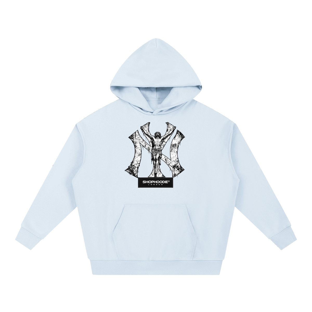 SHOPHOODIE® LONDON AVANT NY 430 GSM oversized heavyweight hoodie — product photograph 5