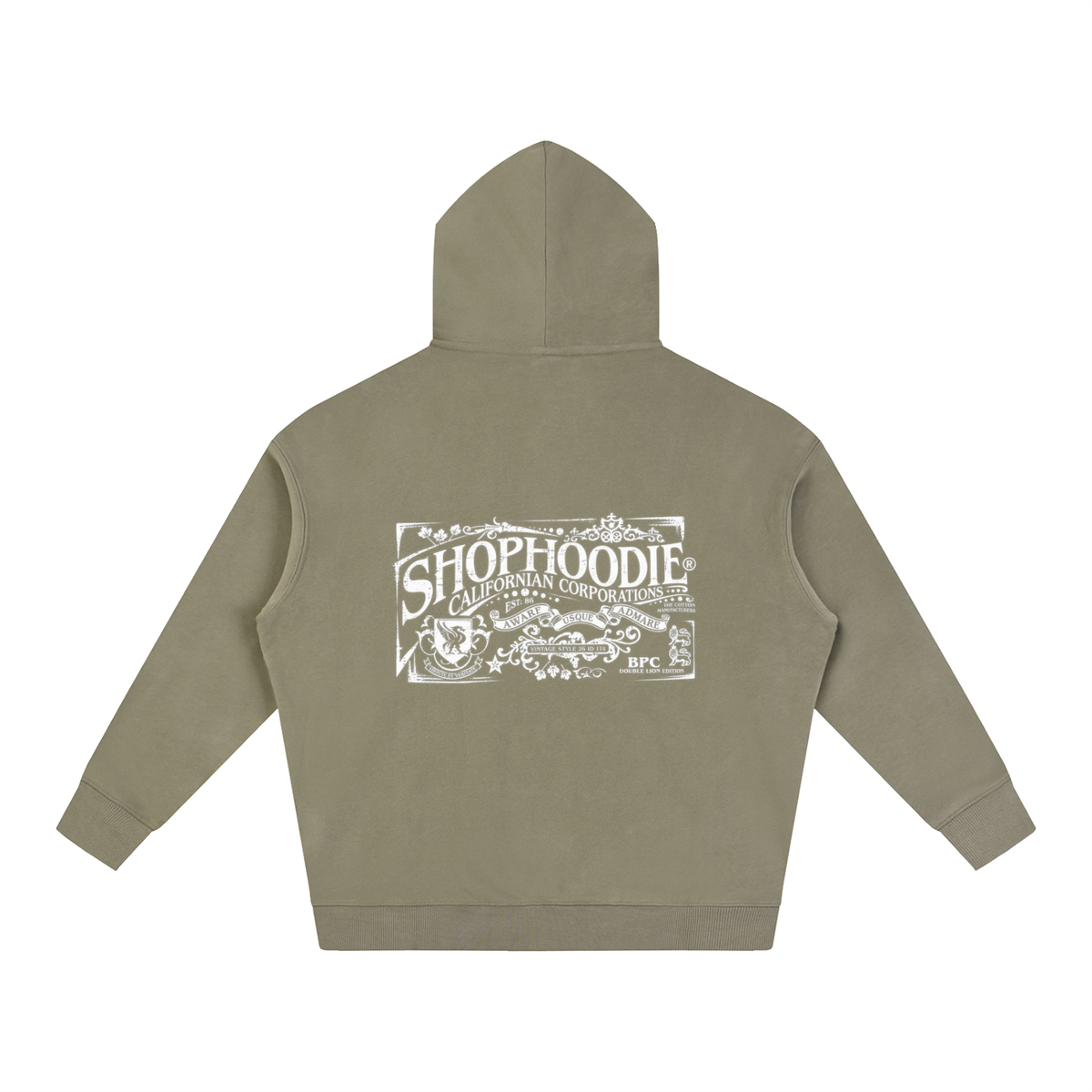 SHOPHOODIE® CALIFORNIA VARNAGE Oversized Fleeced Hoodie — 350 GSM