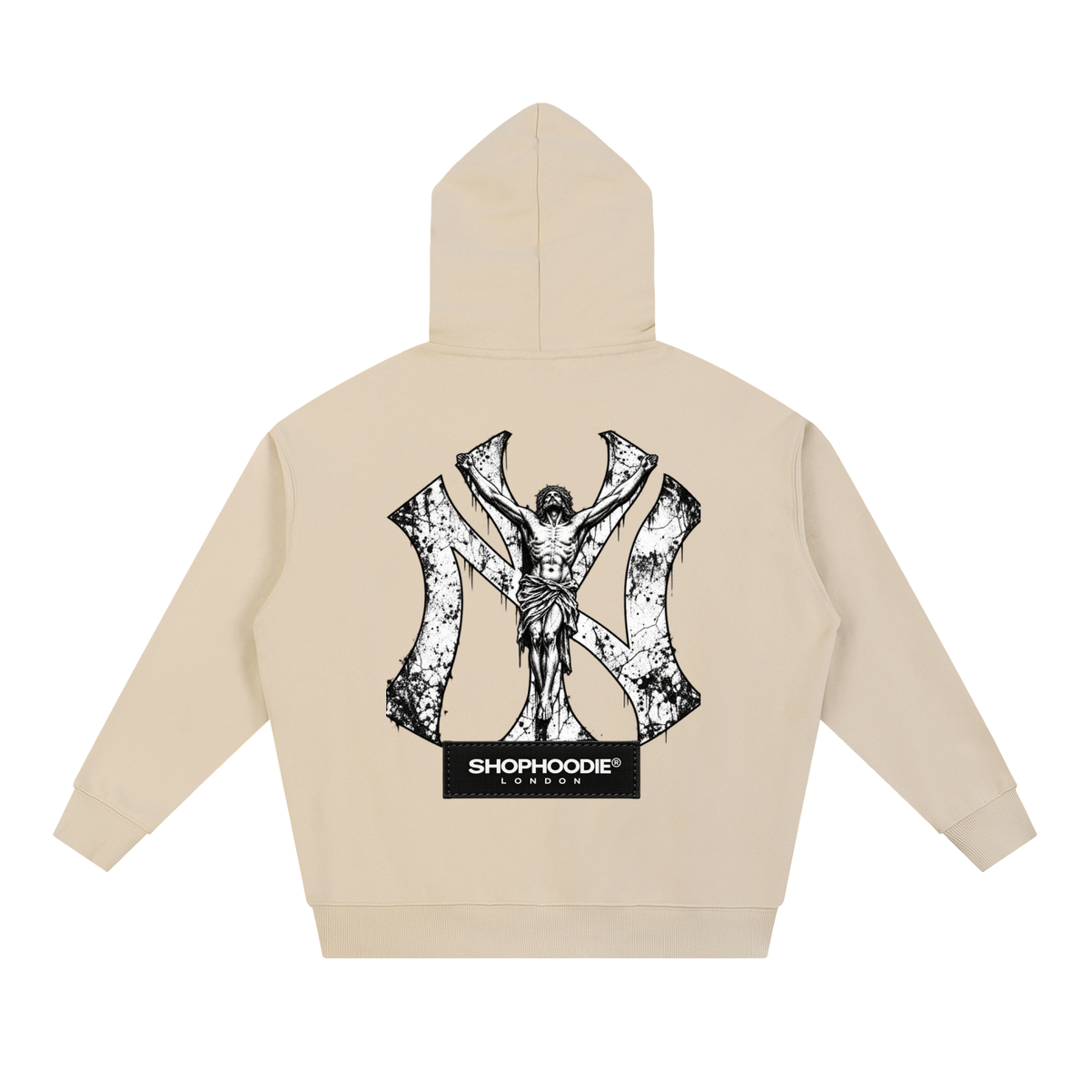 SHOPHOODIE® LONDON AVANT NY 430 GSM oversized heavyweight hoodie — product photograph 10