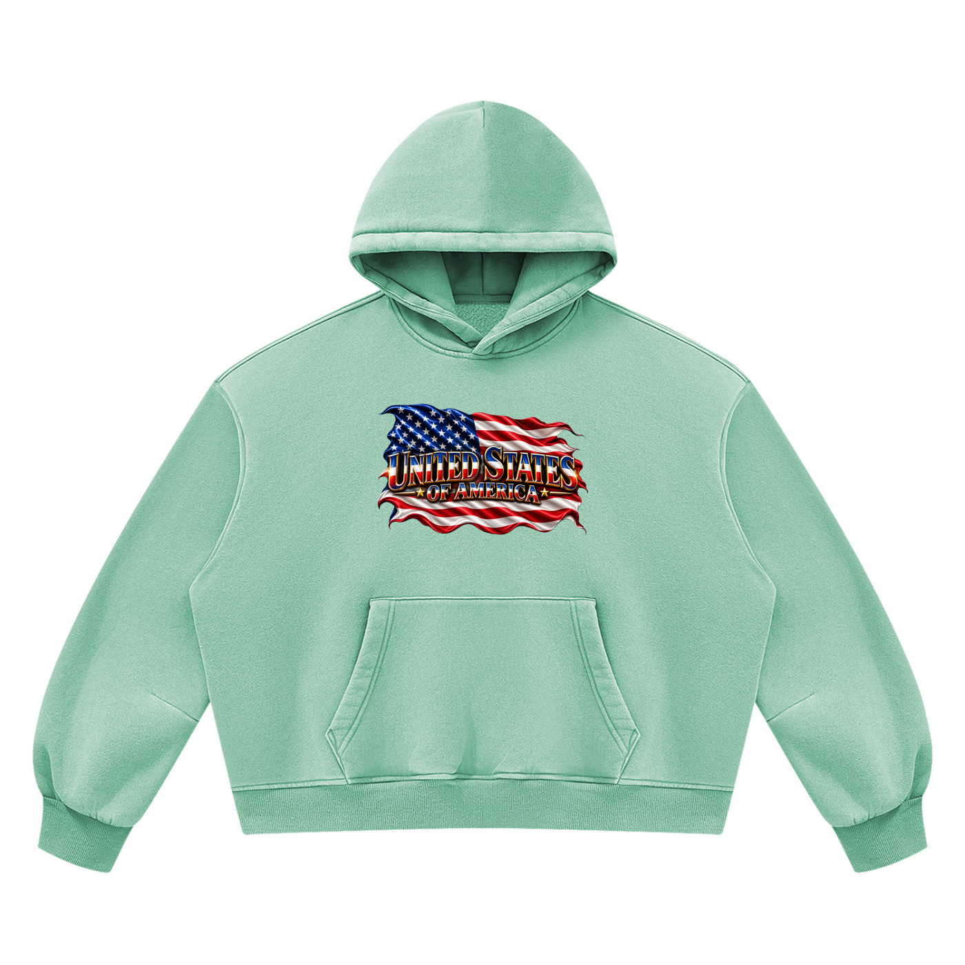 SHOPHOODIE UNITED STATES Vintage Wash Boxy Hoodie