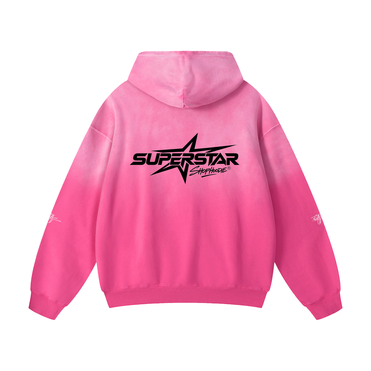 SHOPHOODIE® LONDON SUPERSTAR 400 GSM heavyweight cotton sunfade oversized hoodie — product view 6