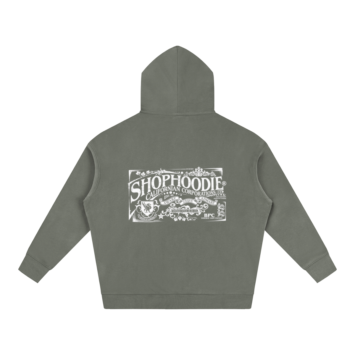 SHOPHOODIE® CALIFORNIA VARNAGE Oversized Fleeced Hoodie — 350 GSM