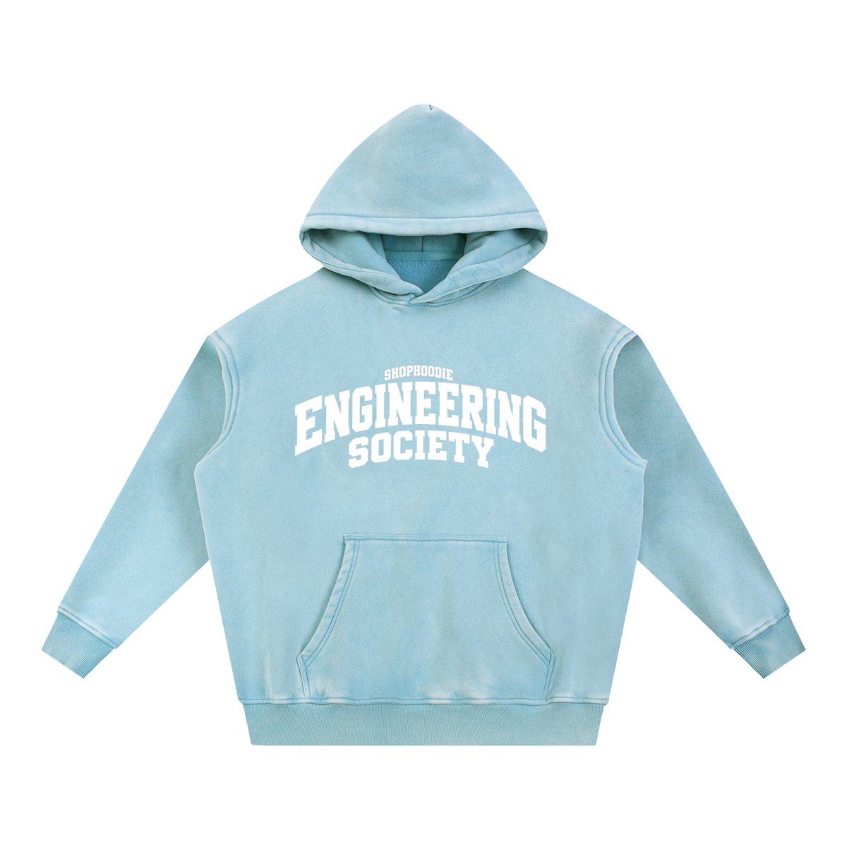 SHOPHOODIE® CAMPUS ENGINEERING SOCIETY Fleece Oversized Hoodie — 355 GSM — view 7