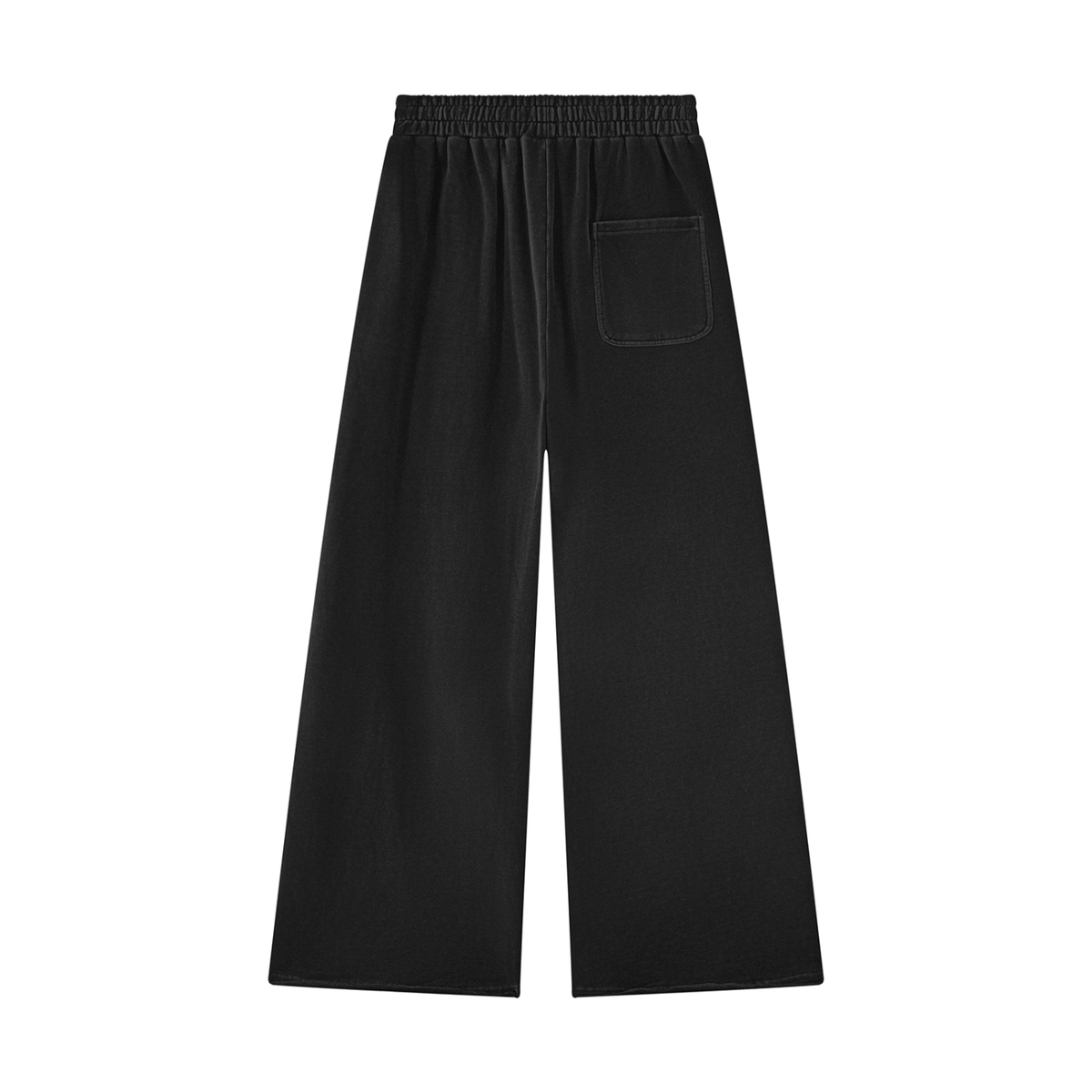 SHOPHOODIE® LONDON unisex 420 GSM vintage-wash raw-edge straight-leg sweatpants — product view 2