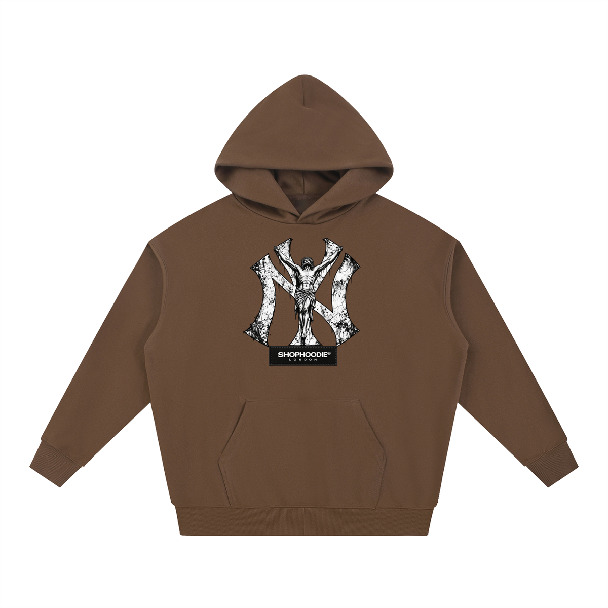 SHOPHOODIE® LONDON AVANT NY 430 GSM oversized heavyweight hoodie — product photograph 13