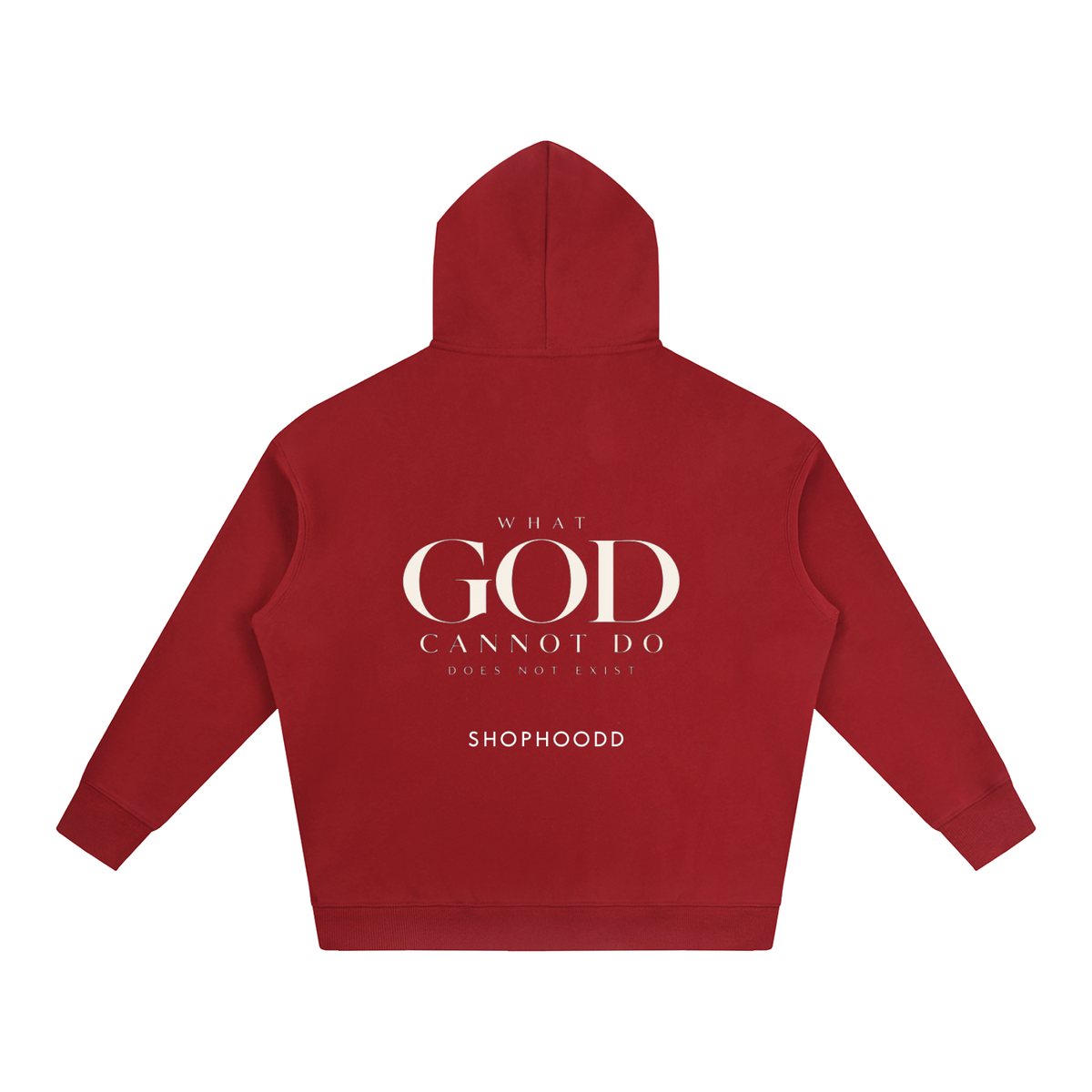 SHOPHOODIE LONDON Faith 350 GSM unisex oversized fleeced hoodie – product image 4