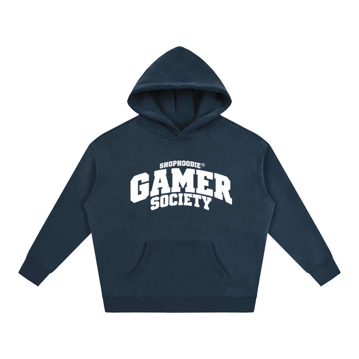 SHOPHOODIE® CAMPUS GAMER SOCIETY Oversized Fleece Hoodie — 350 GSM — view 25