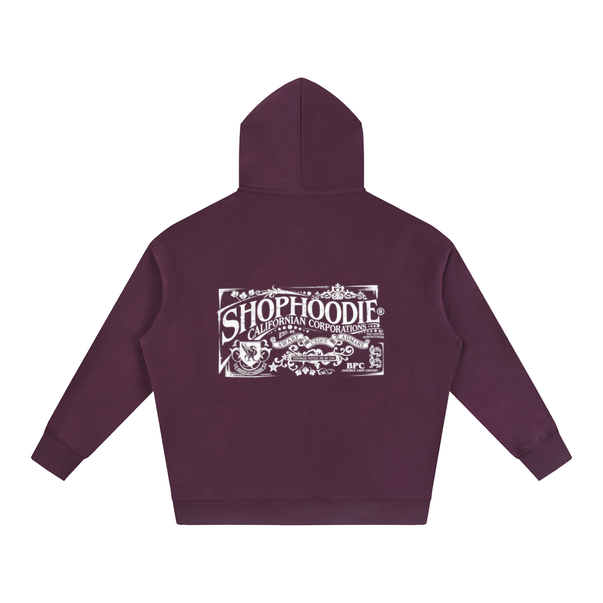 SHOPHOODIE® CALIFORNIA VARNAGE Oversized Fleeced Hoodie — 350 GSM