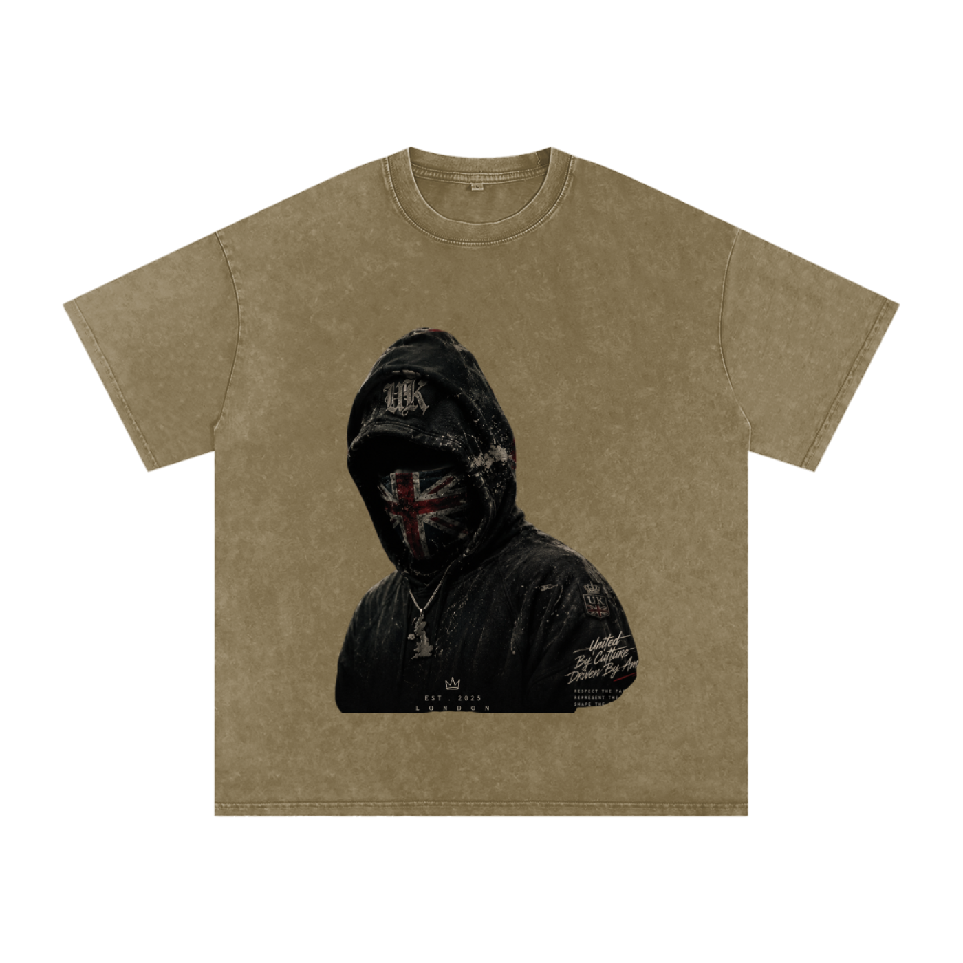 Snow Washed Oversized Cotton T-Shirt