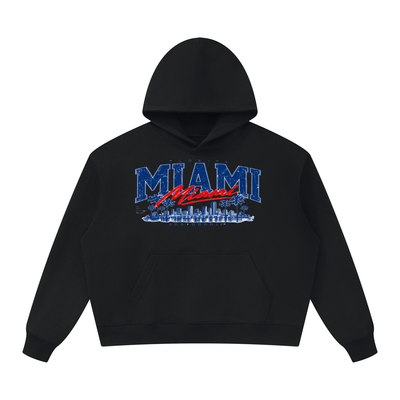 SHOPHOODIE® MIAMI Oversized Heavyweight Full-Zip Hoodie — 530 GSM — view 1
