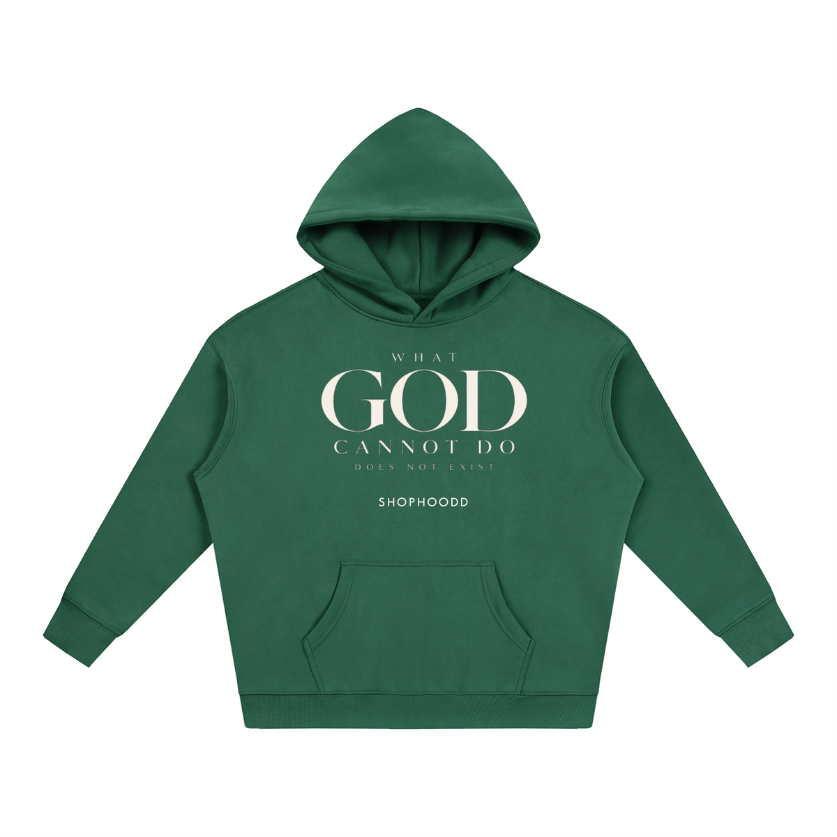 SHOPHOODIE LONDON Faith 350 GSM unisex oversized fleeced hoodie – product image 7