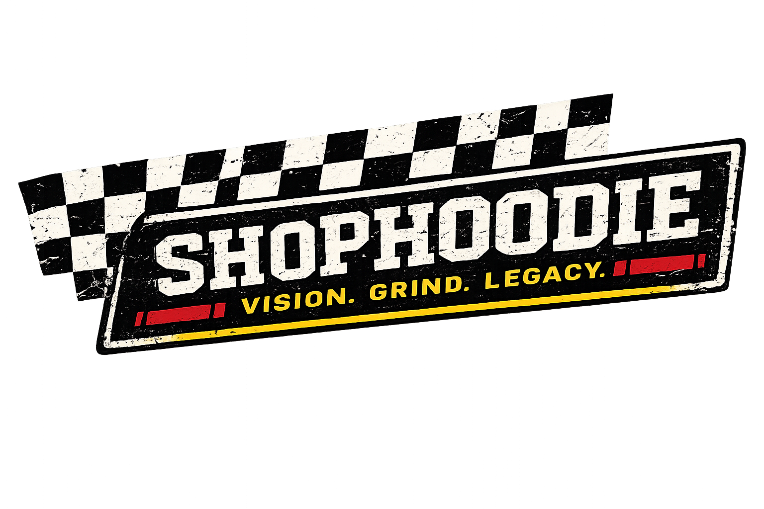 SHOPHOODIE AMBITION LEGACY RACER Snow Washed Oversized Cotton T-Shirt