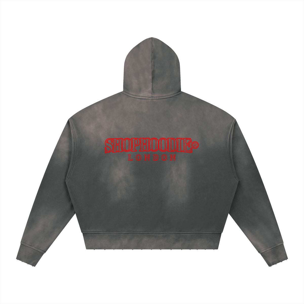 SHOPHOODIE® LONDON Sunfade Distressed Boxy Hoodie — 370 GSM product image 8