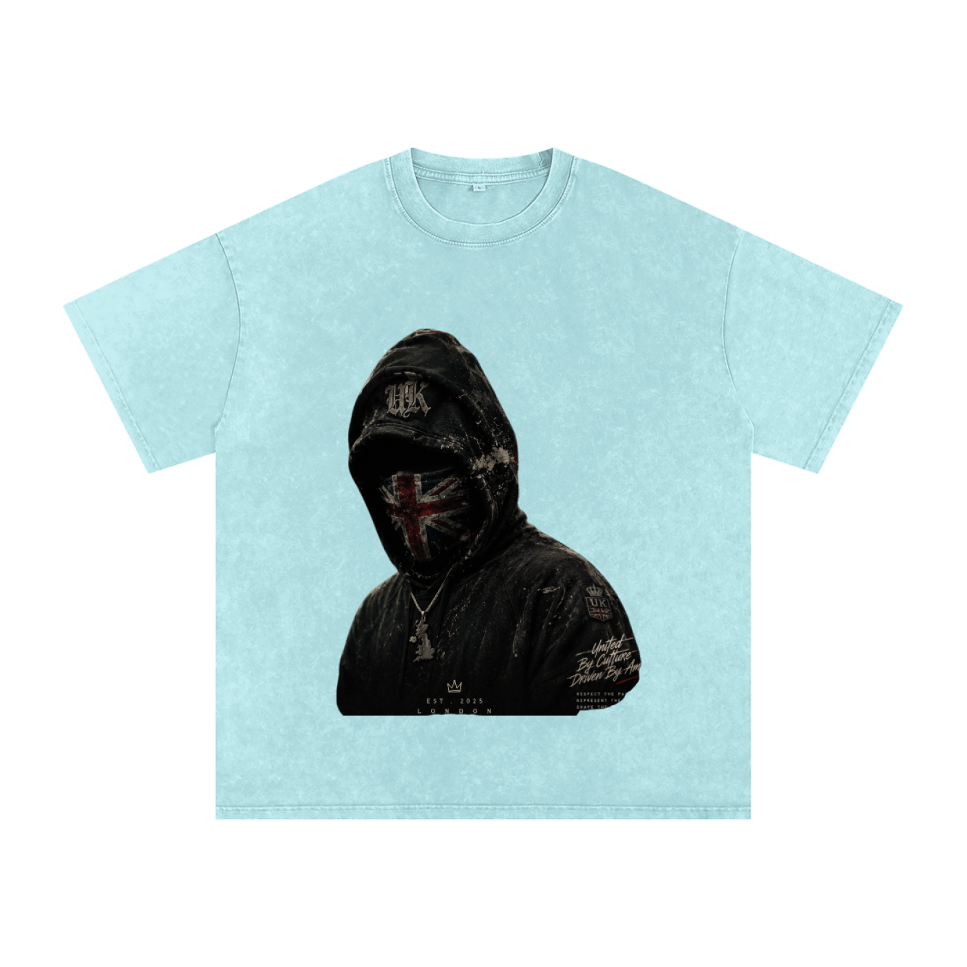 Snow Washed Oversized Cotton T-Shirt