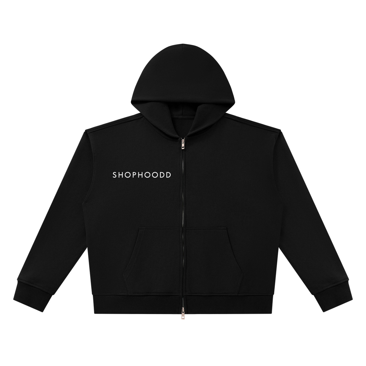 SHOPHOODIE® LONDON SHOPHOODD 420 GSM heavyweight boxy full-zip hoodie — product image 1