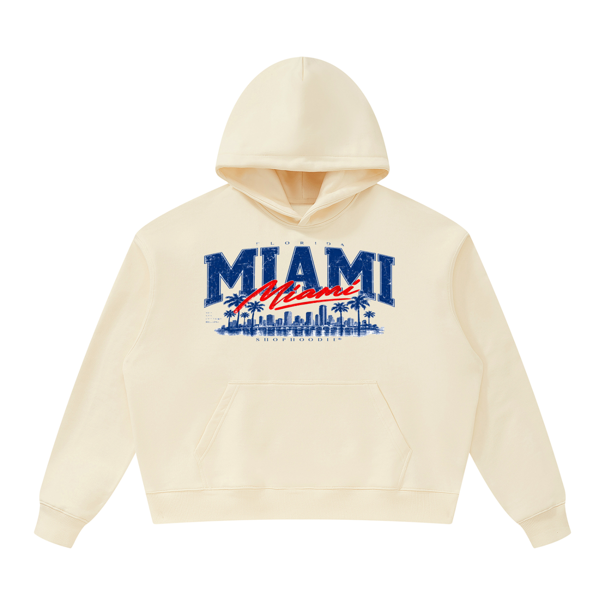 SHOPHOODIE® MIAMI Oversized Heavyweight Full-Zip Hoodie — 530 GSM — view 5