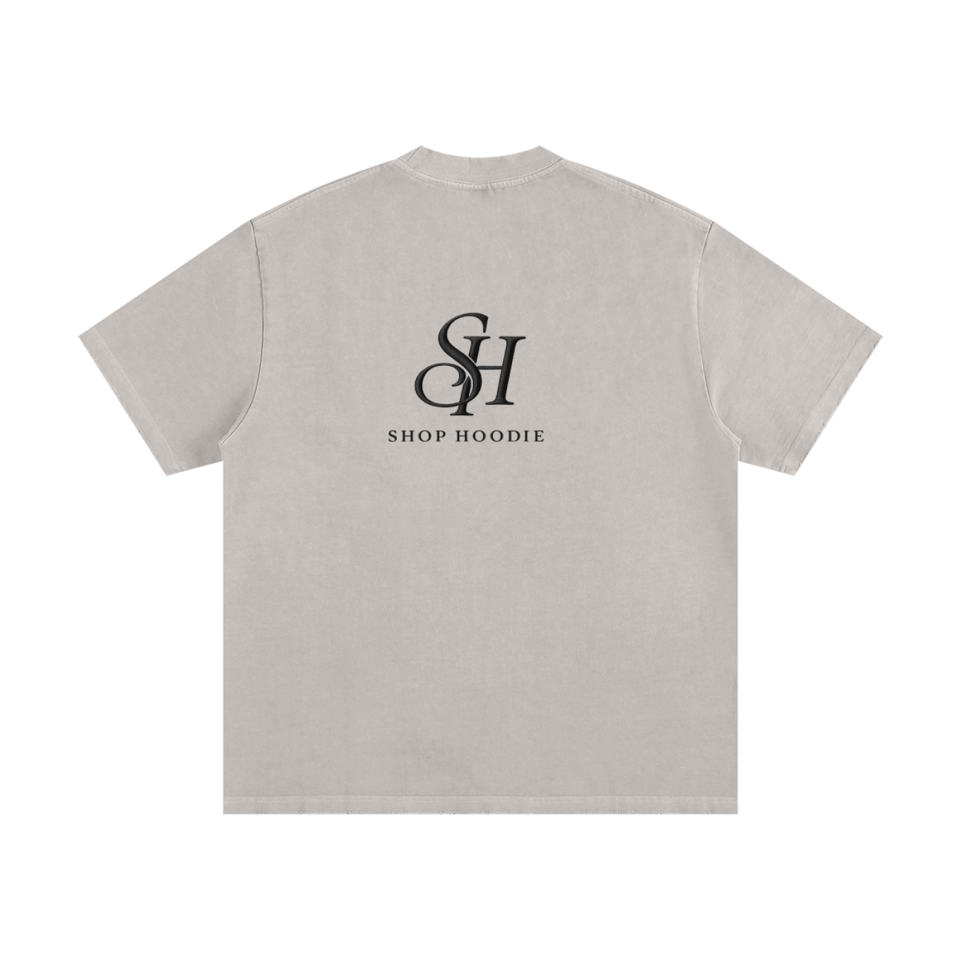 Schweres Vintage-T-Shirt mit ausgewaschenen Fransen von Shop Hoodie