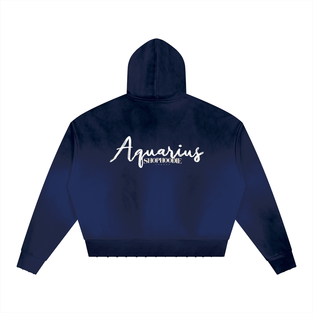 SHOPHOODIE® LONDON AQUARIUS 370 GSM sunfade distressed boxy hoodie — product image 6