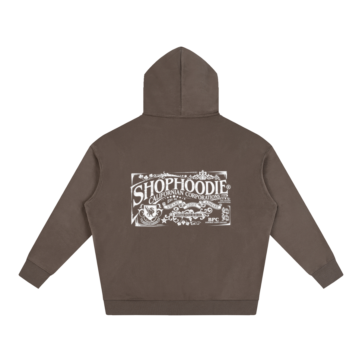 SHOPHOODIE® CALIFORNIA VARNAGE Oversized Fleeced Hoodie — 350 GSM