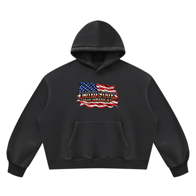 SHOPHOODIE UNITED STATES Vintage Wash Boxy Hoodie