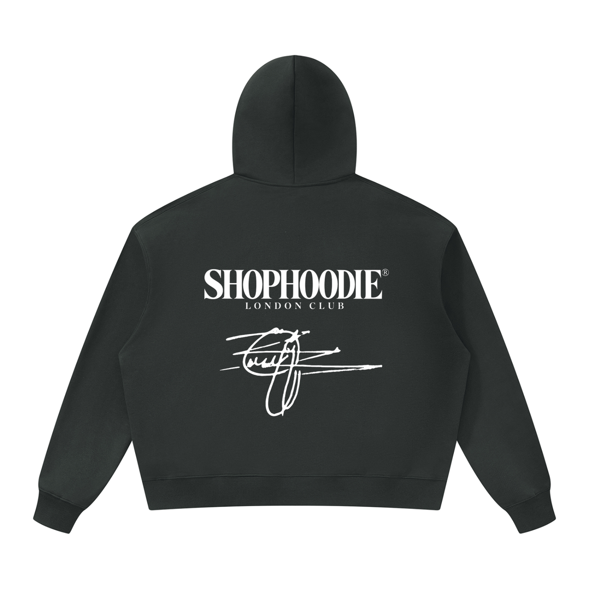 SHOPHOODIE® London Club oversized heavyweight 530 GSM hoodie – product photograph 8 of 8