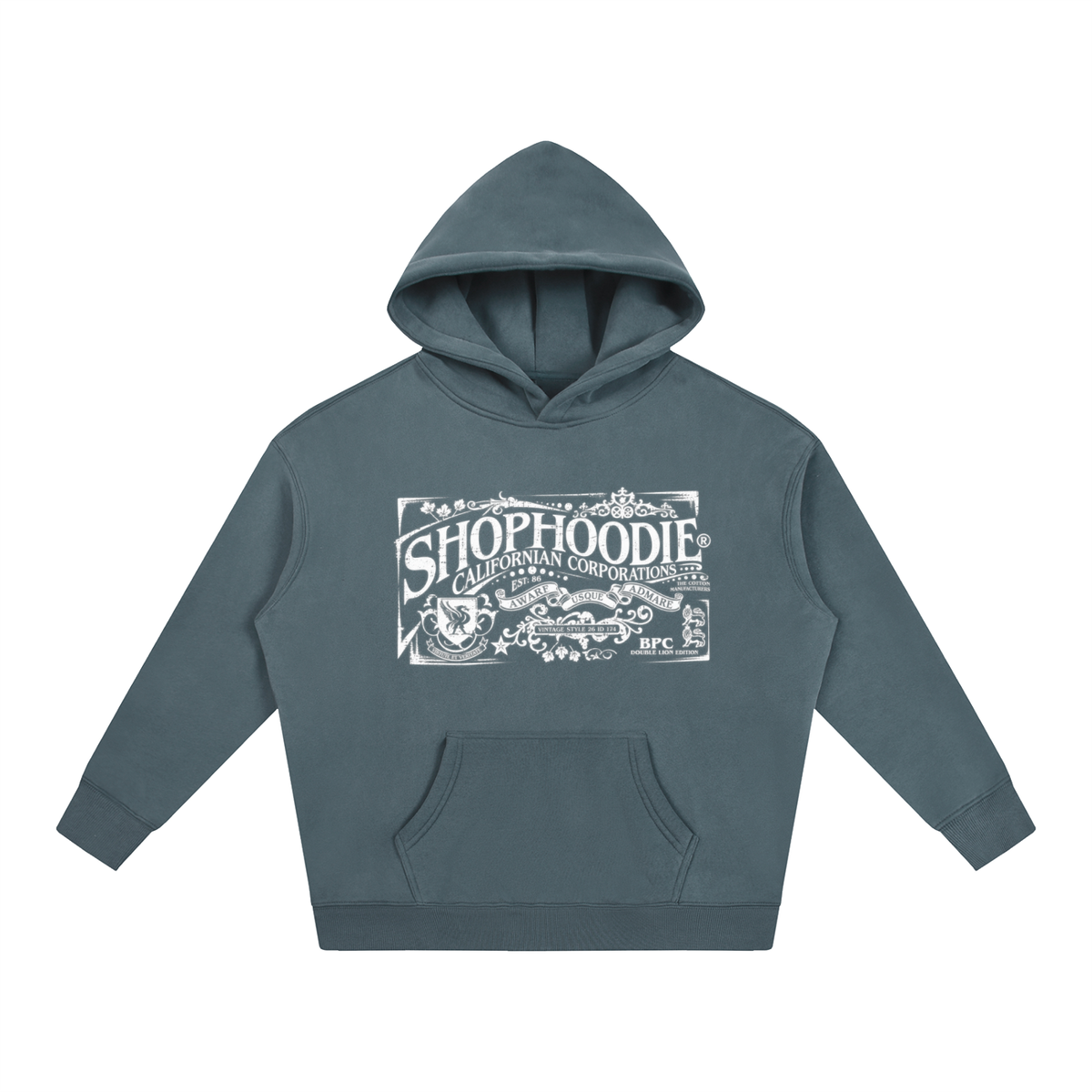 SHOPHOODIE® CALIFORNIA VARNAGE Oversized Fleeced Hoodie — 350 GSM