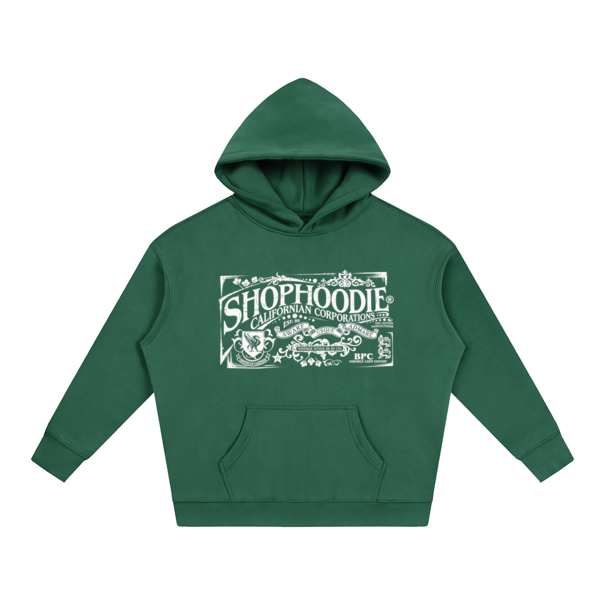 SHOPHOODIE® CALIFORNIA VARNAGE Oversized Fleeced Hoodie — 350 GSM