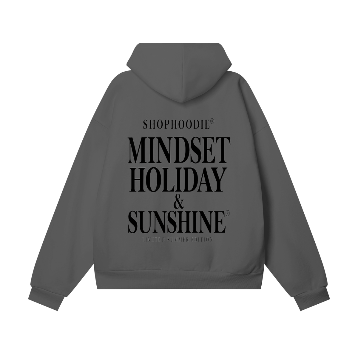SHOPHOODIE® LONDON Mindset Holiday and Sunshine 460 GSM heavyweight unisex oversized fleece hoodie — image 8