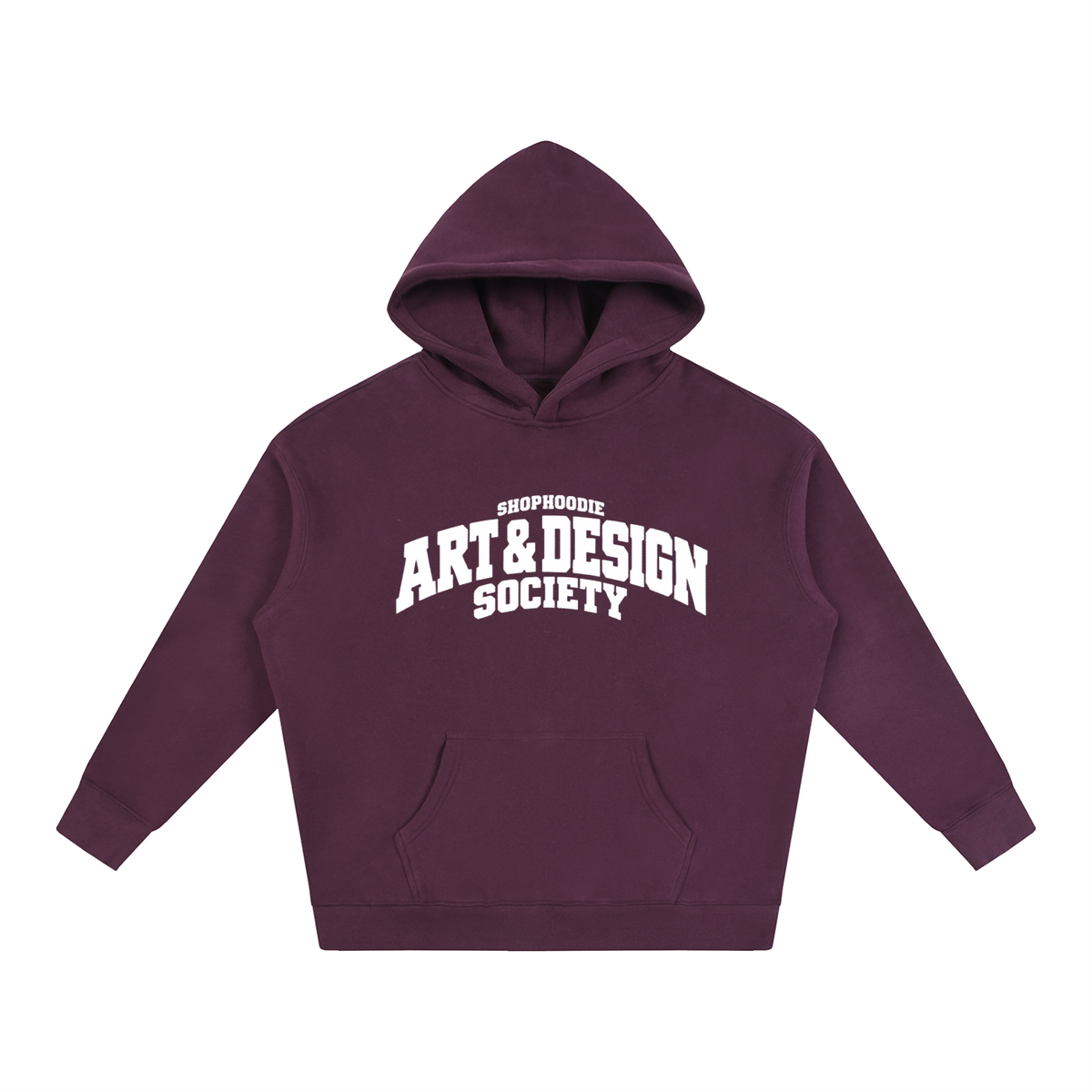SHOPHOODIE® CAMPUS ART & DESIGN SOCIETY Oversized Fleece Hoodie — 350 GSM — view 41