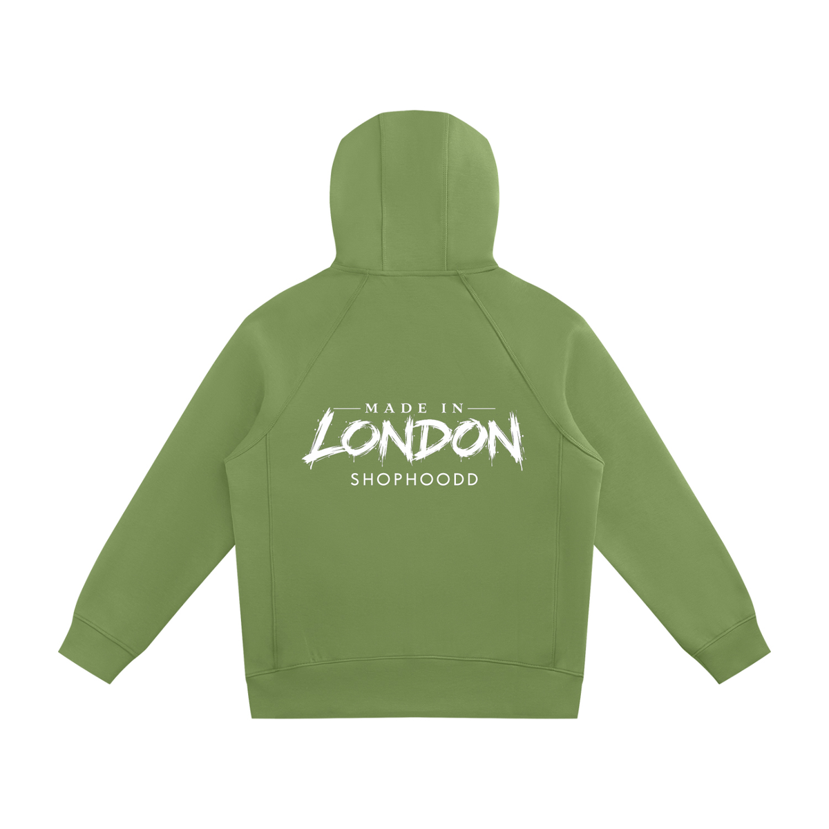 SHOPHOODIE® LONDON SHOPHOODD Made in London 380 GSM unisex raglan full-zip hoodie — product image 4
