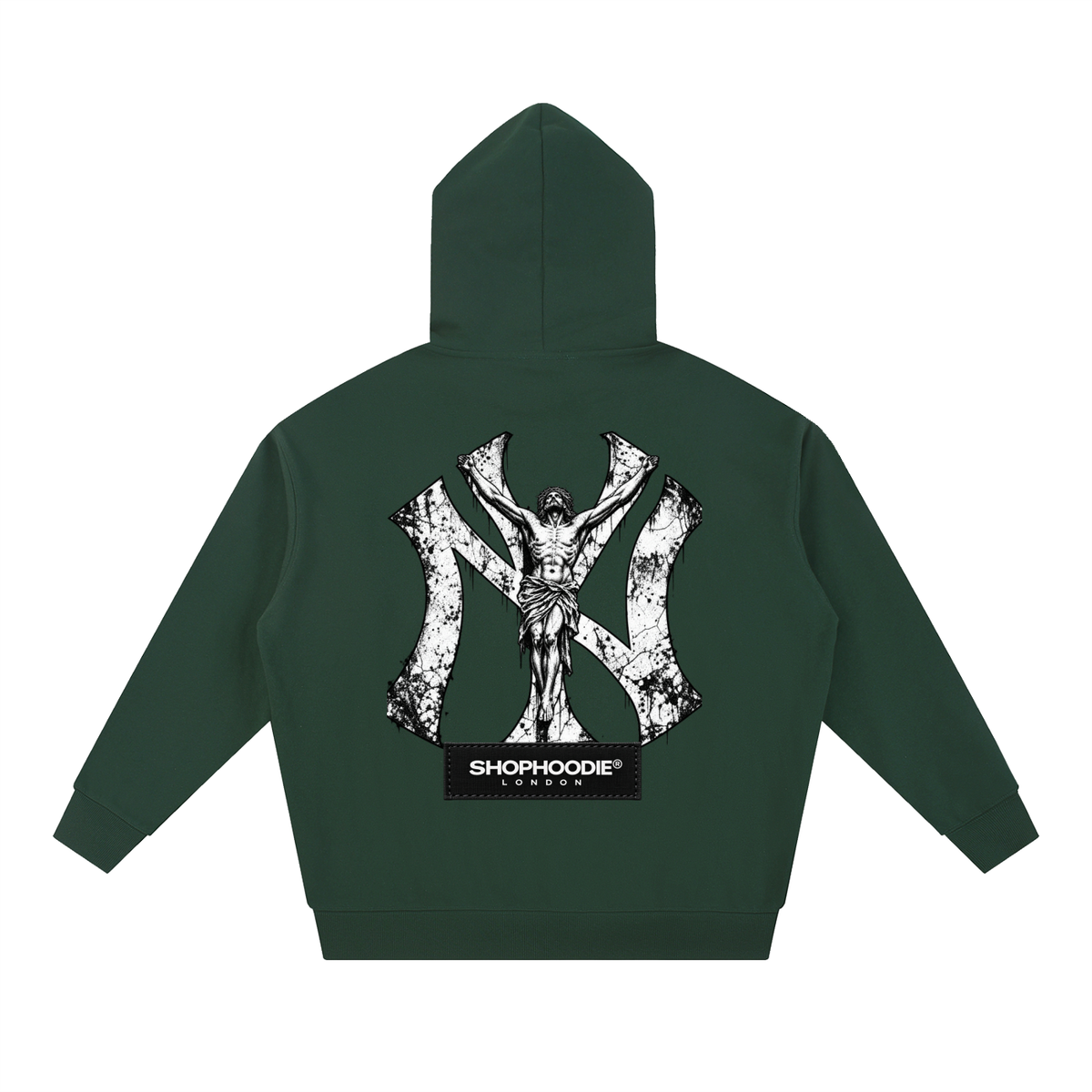 SHOPHOODIE® LONDON AVANT NY 430 GSM oversized heavyweight hoodie — product photograph 16