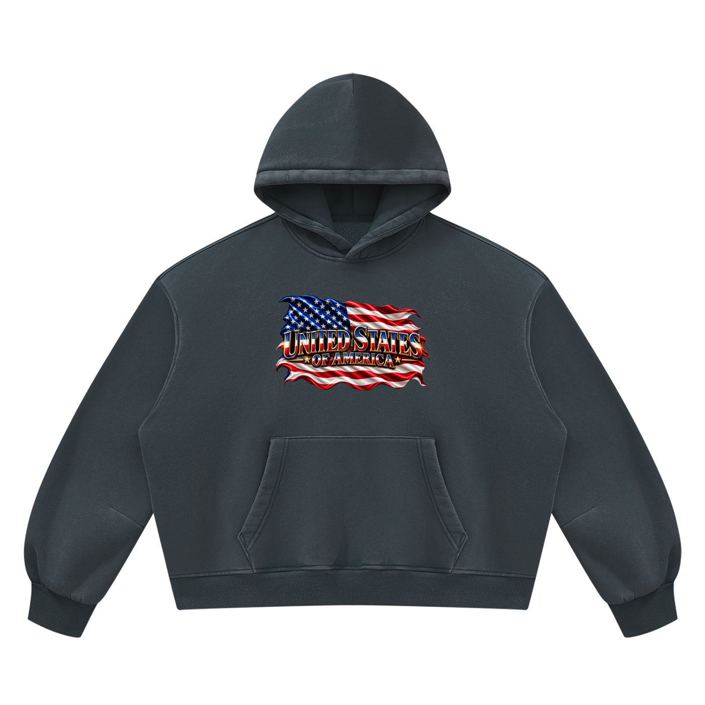 SHOPHOODIE UNITED STATES Vintage Wash Boxy Hoodie