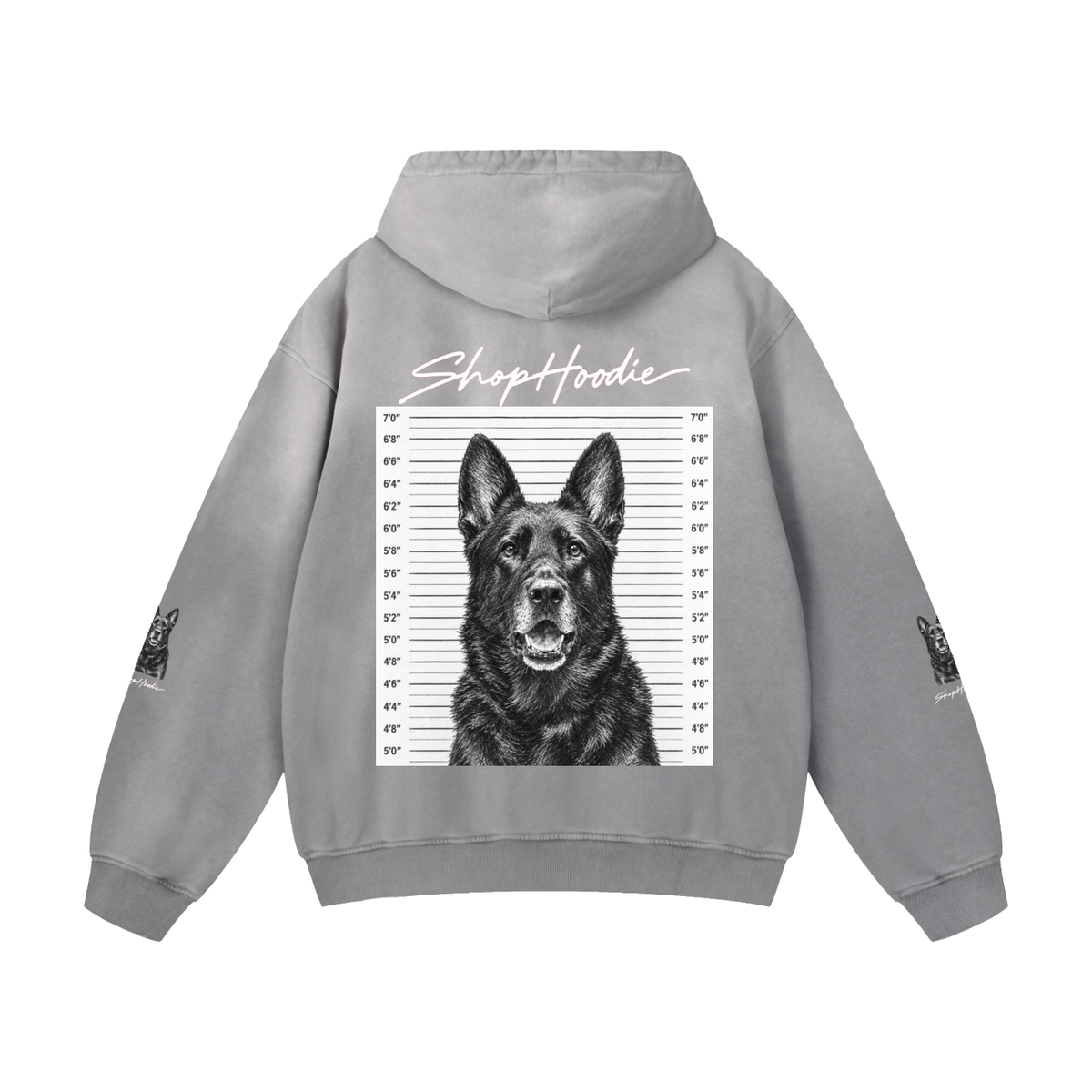 SHOPHOODIE® Sunfade Oversized Heavyweight 400 GSM Limited Run Hoodie – back view