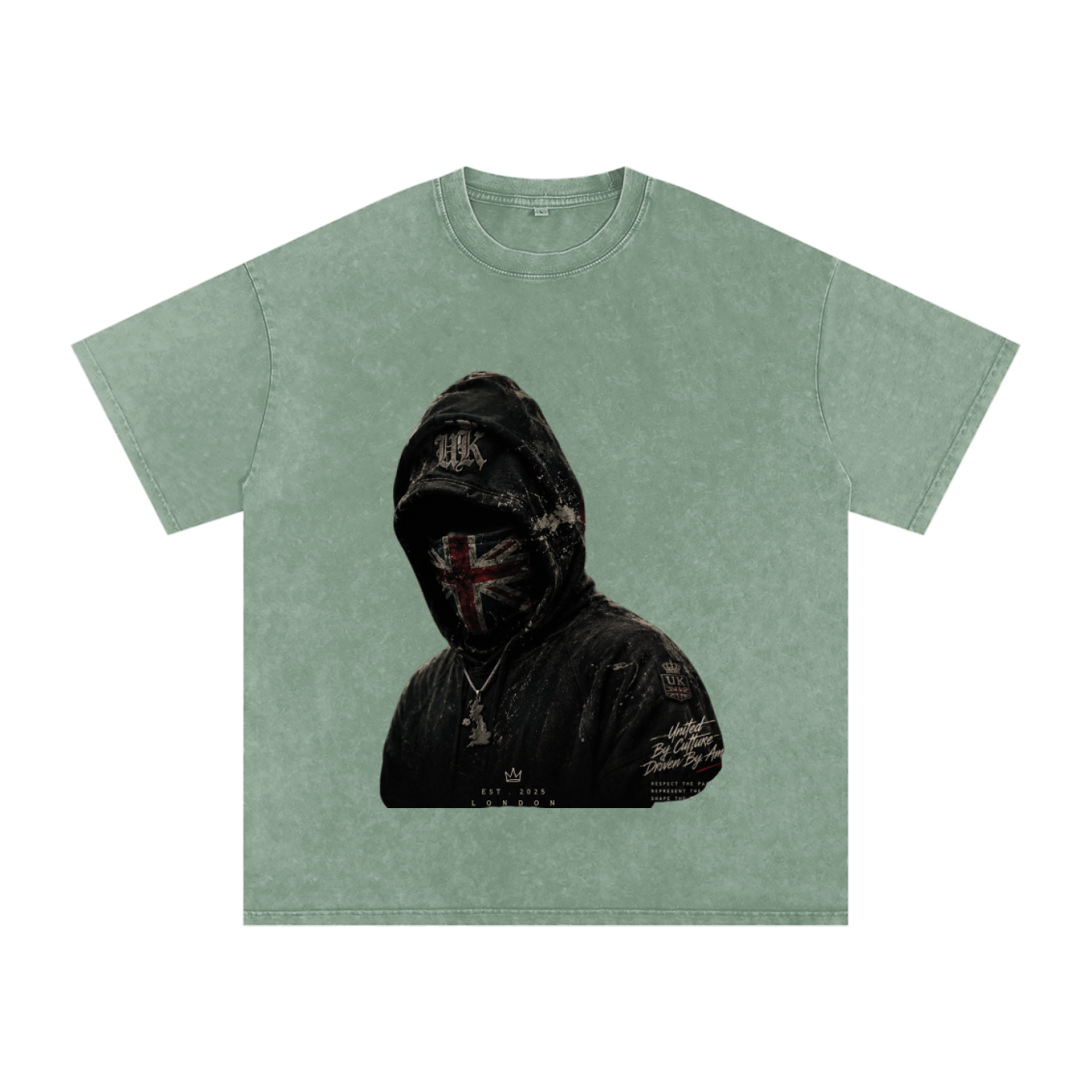 Snow Washed Oversized Cotton T-Shirt