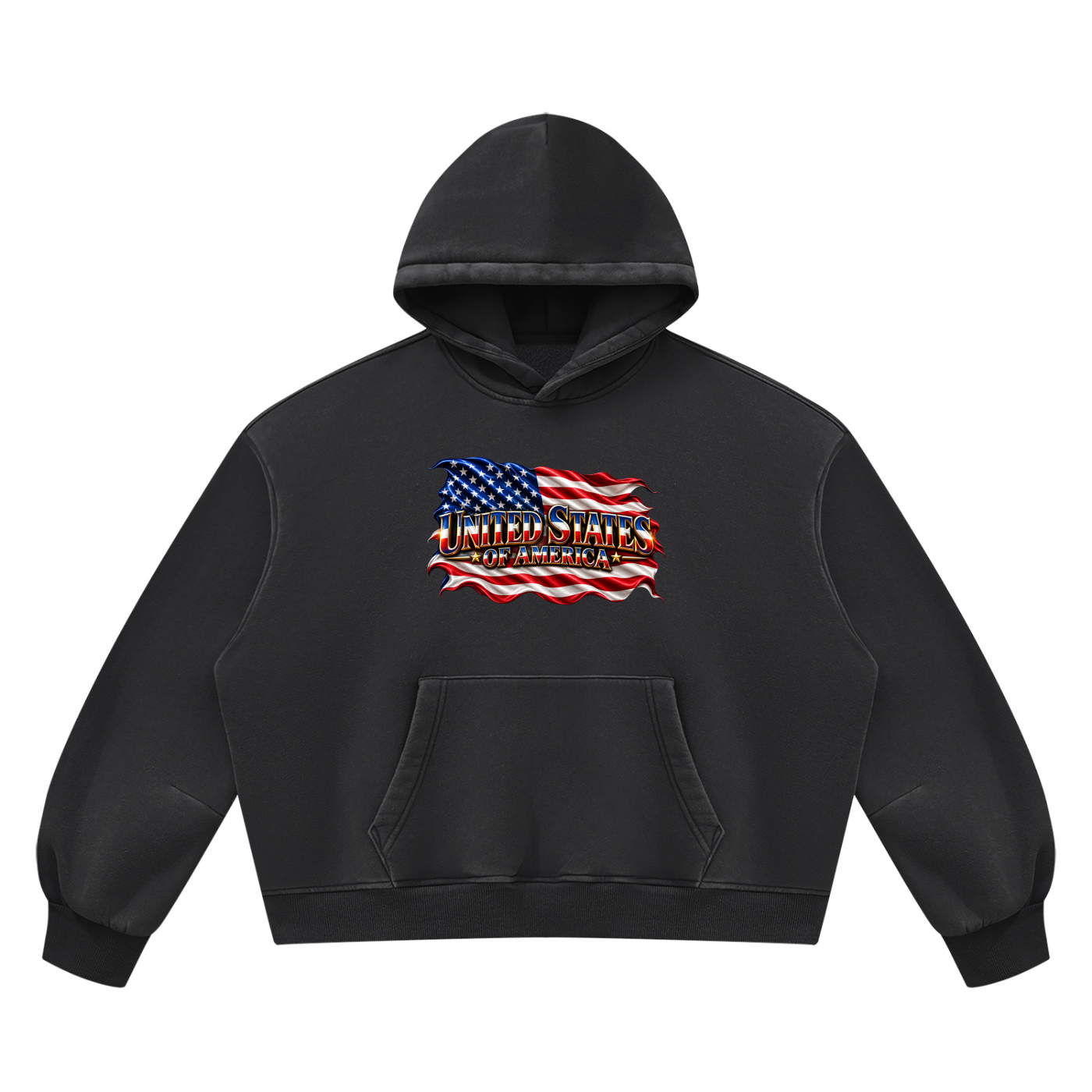 SHOPHOODIE UNITED STATES Vintage Wash Boxy Hoodie