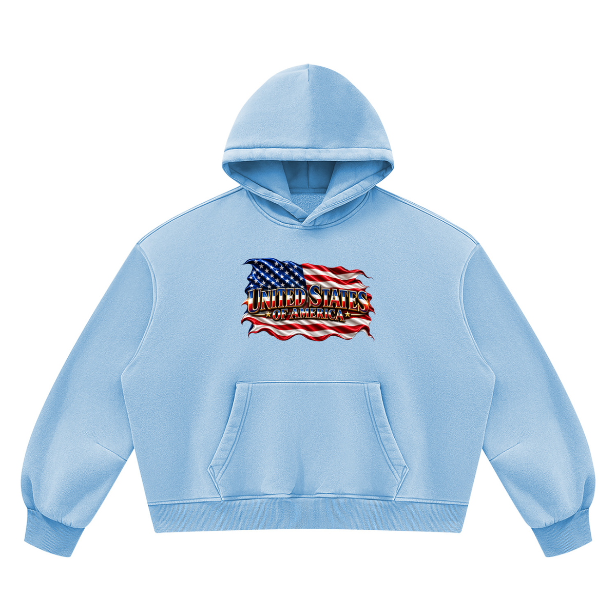 SHOPHOODIE UNITED STATES Vintage Wash Boxy Hoodie