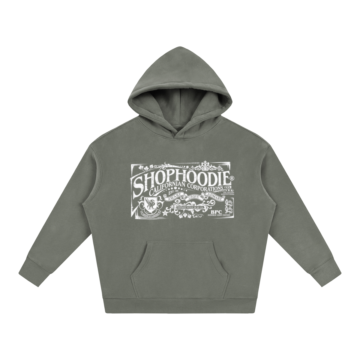 SHOPHOODIE® CALIFORNIA VARNAGE Oversized Fleeced Hoodie — 350 GSM