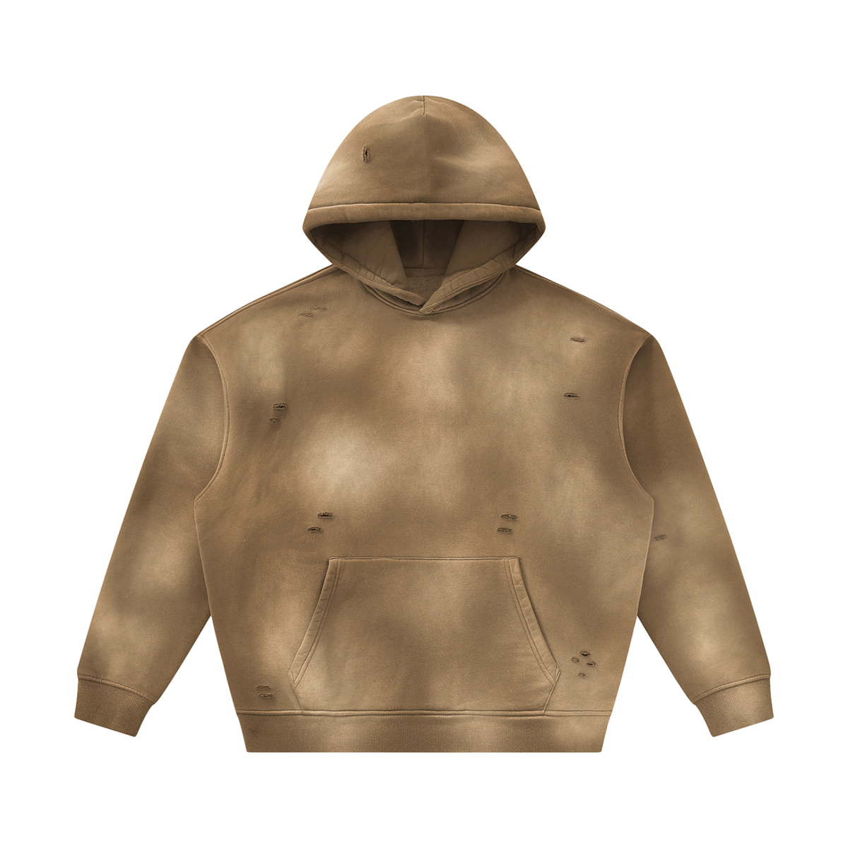 SHOPHOODIE® BLANK Sunfade Frayed Oversized Fleece Hoodie — 350 GSM — product image 9
