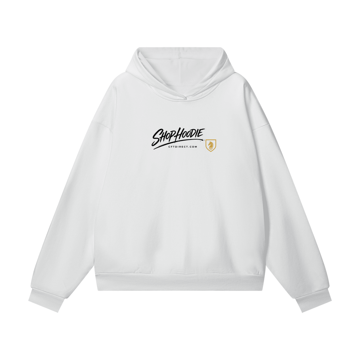SHOPHOODIE® Hidden Pocket Fleece Hoodie Lucent White complete set