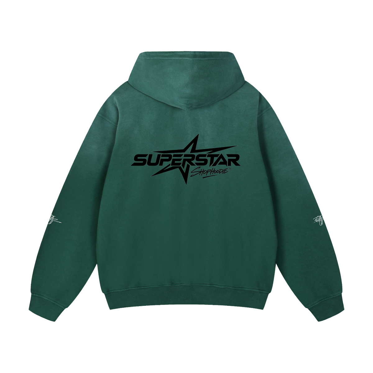 SHOPHOODIE® LONDON SUPERSTAR 400 GSM heavyweight cotton sunfade oversized hoodie — product view 10