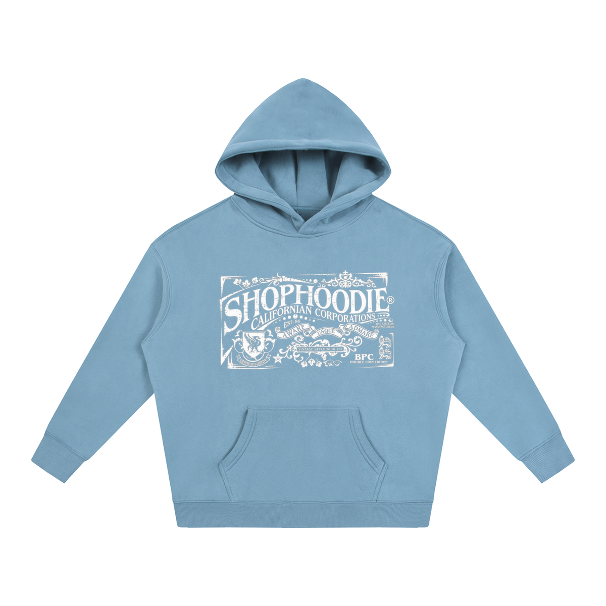 SHOPHOODIE® CALIFORNIA VARNAGE Oversized Fleeced Hoodie — 350 GSM