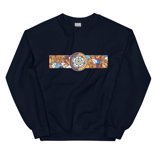 Bradford Yorkshire Rose Retro Football Unisex Sweatshirt