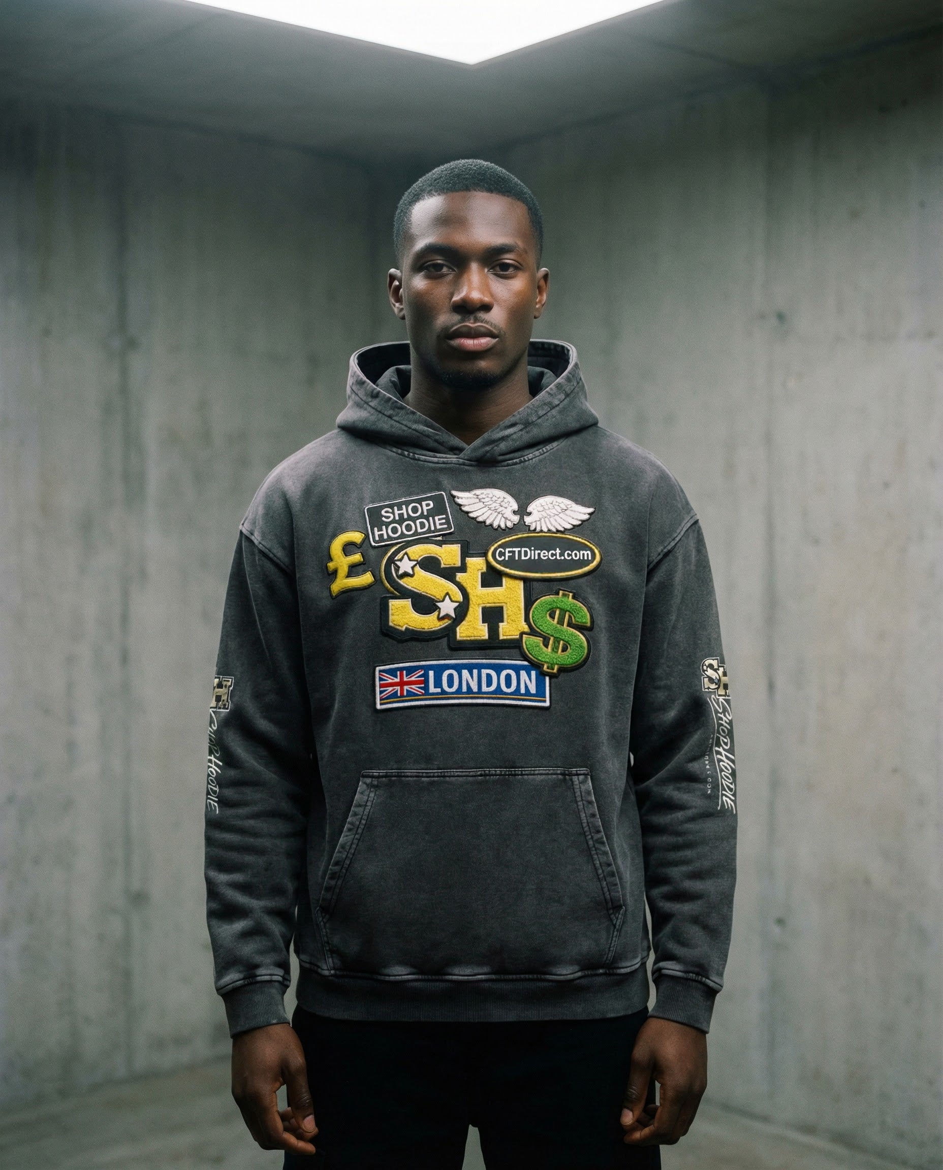 Snow Washed Loose Cotton Founder's Edition Hoodie von Shop Hoodie