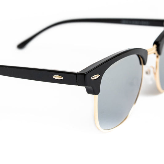 Gold Retro Half Frame Shades
