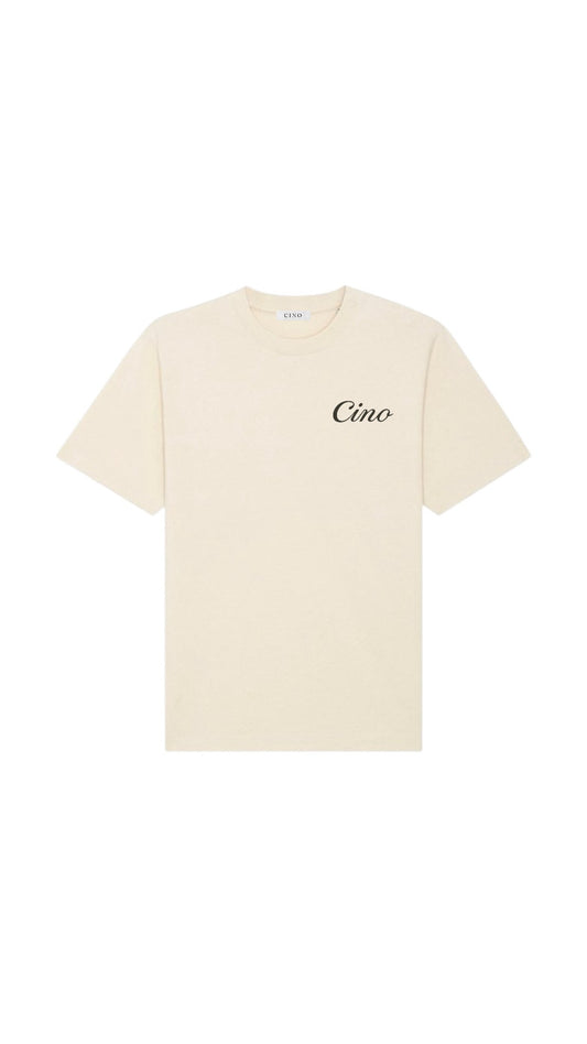 Beach Club T-Shirt | White/Beige
