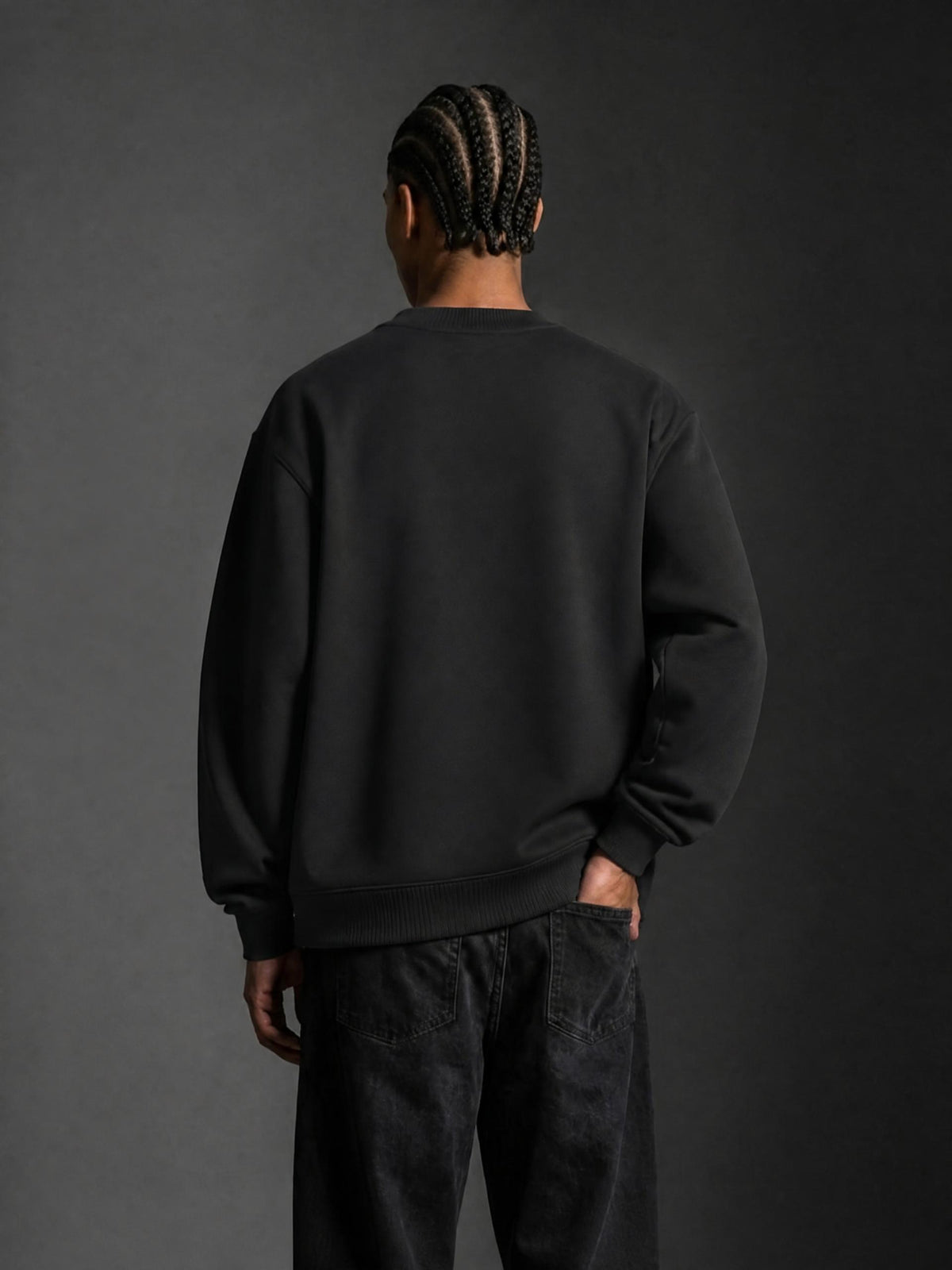 SHOPHOODIE® MIAMI Oversized Fleece Mock-Neck Sweatshirt — 350 GSM — lifestyle view 22