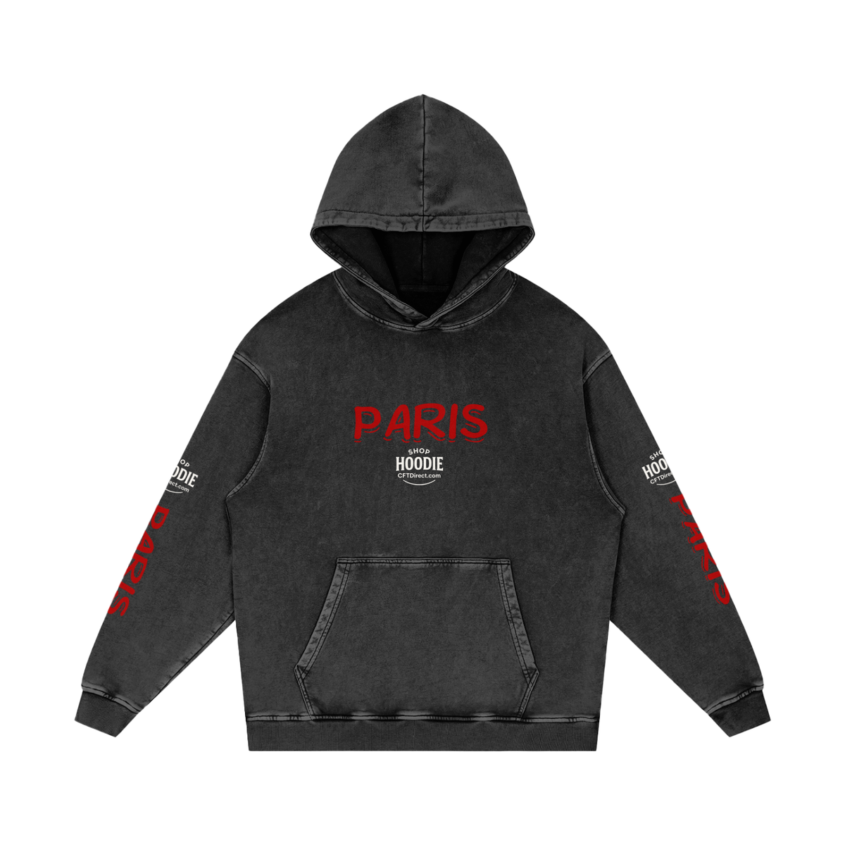 SHOPHOODIE® Loose Cotton Paris Hoodie complete set
