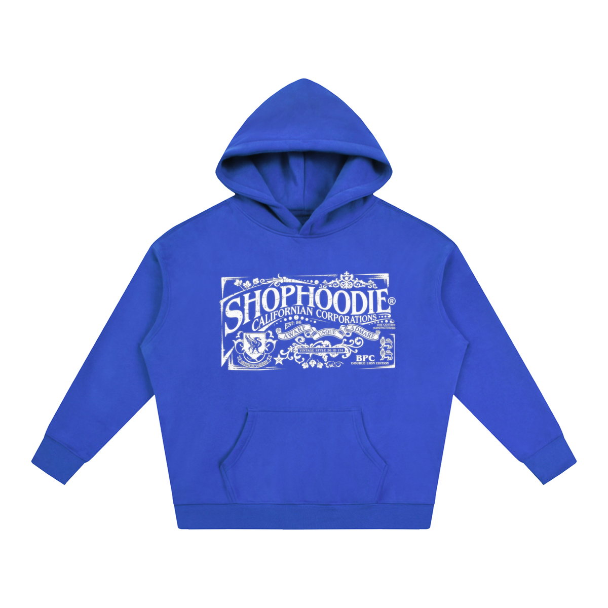 SHOPHOODIE® CALIFORNIA VARNAGE Oversized Fleeced Hoodie — 350 GSM