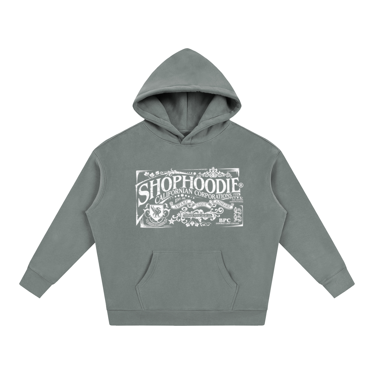 SHOPHOODIE® CALIFORNIA VARNAGE Oversized Fleeced Hoodie — 350 GSM